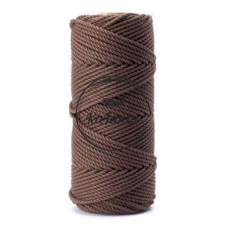 Bavlněná šňůra KaFanta Premium 3PLY 3mm - chocolate