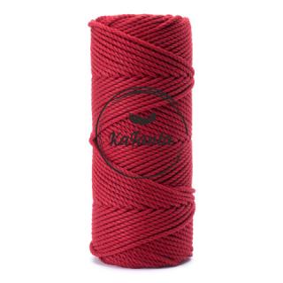 Bavlněná šňůra KaFanta Premium 3PLY 3mm - red wine