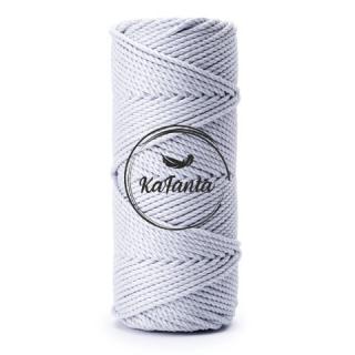 Bavlněná šňůra KaFanta Premium 3PLY 3mm - silver