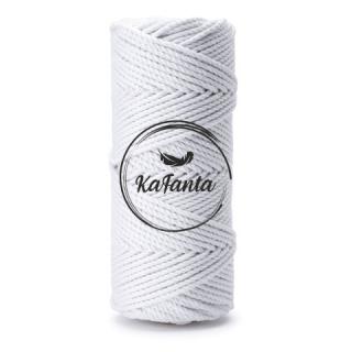 Bavlněná šňůra KaFanta Premium 3PLY 3mm - white