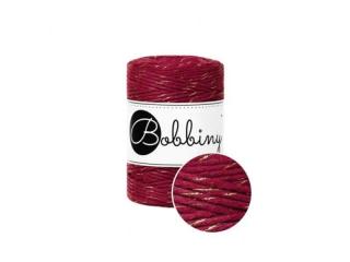 Bobbiny Macrame Baby 1,5 mm - golden wine red