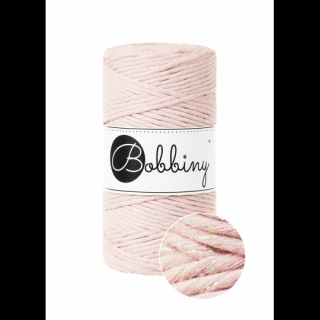 Bobbiny Macrame Regular 3mm - glossy pastel pink