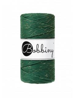 Bobbiny Macrame Regular 3mm - golden pine green