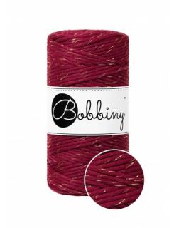 Bobbiny Macrame Regular 3mm - golden wine red