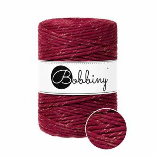 Bobbiny Macrame XXL 5mm - golden wine red