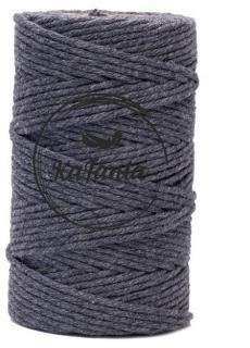 Macrame příze KaFanta 2mm/60m - antracit