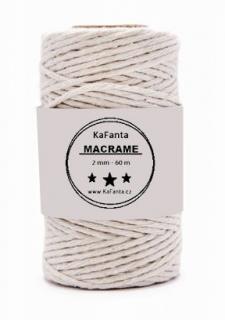 Macrame příze KaFanta 2mm/60m - natural