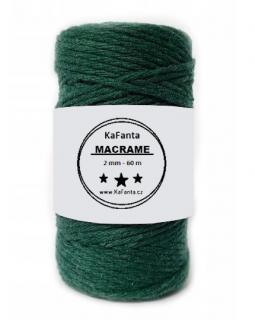 Macrame příze KaFanta 2mm/60m - zelená