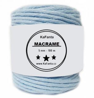 Macrame příze KaFanta 5mm/100m - světle modrá