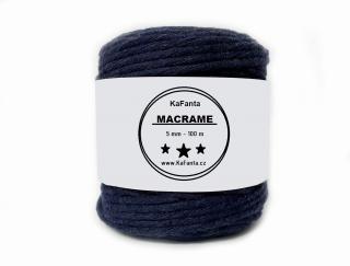 Macrame příze KaFanta 5mm/100m - tmavě modrá