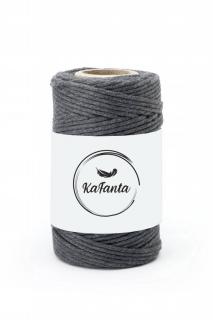 Macrame příze KaFanta PREMIUM 2mm/50m - anthracite