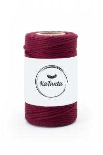 Macrame příze KaFanta PREMIUM 2mm/50m - burgundy