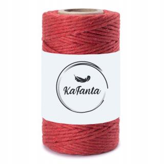 Macrame příze KaFanta PREMIUM 2mm/50m - cherry  red