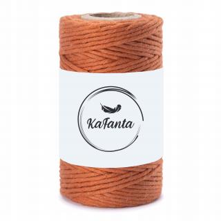 Macrame příze KaFanta PREMIUM 2mm/50m - cinnamon