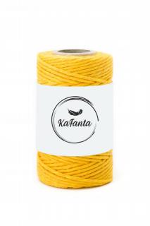 Macrame příze KaFanta PREMIUM 2mm/50m - classic yellow