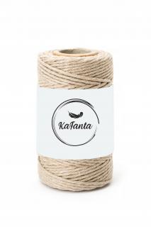 Macrame příze KaFanta PREMIUM 2mm/50m - dark beige