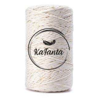 Macrame příze KaFanta PREMIUM 2mm/50m - natural gold