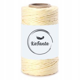 Macrame příze KaFanta PREMIUM 2mm/50m - vanilla