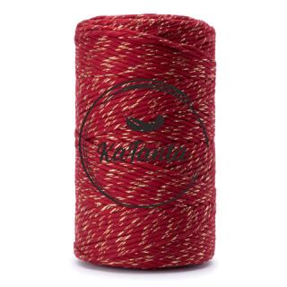 Macrame příze KaFanta PREMIUM 2mm/50m - wine gold