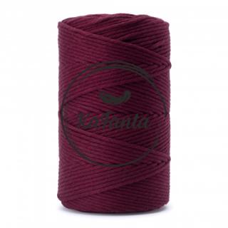 Macrame příze KaFanta PREMIUM 3mm/100m - burgundy