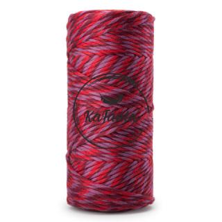 Macrame příze KaFanta PREMIUM 3mm/100m - cherry mix