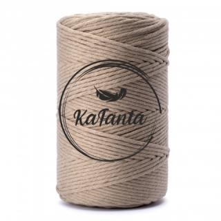 Macrame příze KaFanta PREMIUM 3mm/100m - dark beige