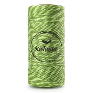 Macrame příze KaFanta PREMIUM 3mm/200m - green mix