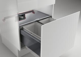 Cox Cick-E® 600, vyhazovač pro čelní výsuv š.600mm, tmavě šedá/chrom mat