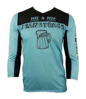 MTB dres s 3/4 rukávy JeansTrack BB Sky blue Velikost: L