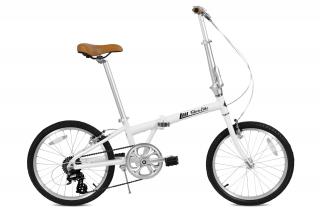 Skládací kolo FabricBike  7-rychlostní - bílé Blatníky: Bez blatníků