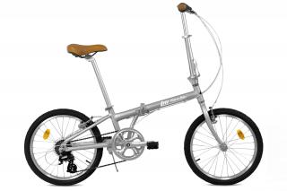 Skládací kolo FabricBike  7-rychlostní - stříbrné Blatníky: Bez blatníků