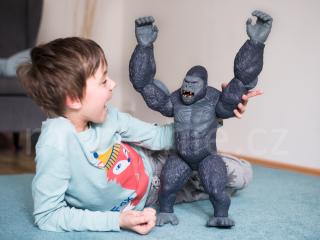 King Kong 43 cm s otevírací tlamou - Primal Clash Big Boss Gorilla