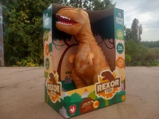 Plyš T-Rex se zvuky 38 cm hnědý