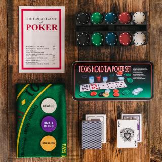 Set poker v plechovém boxu