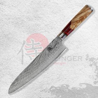 nůž kuchařský/Chef 9  (240mm) Dellinger Red resin