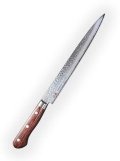 nůž plátkovací Sashimi/Sujihiki 240 mm Suncraft Senzo Universal Tsuchime Damascus