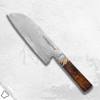 nůž šéfkuchaře Santoku 180mm Dellinger Manmosu - Professional Damascus