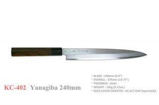 nůž Yanagiba / Sashimi 240 mm - Kanetsune KC-400 Series