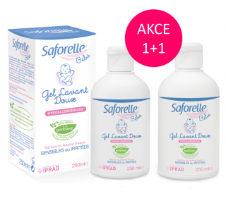 SAFORELLE Bébé jemný čisticí gel 250 ml balíček 1+1