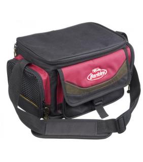 Berkley taška na nástrahy System Bag Red-Black + 4 boxes (Taška na přívlač)