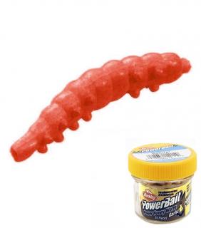 Berkley vosí larva Powerbait Honey Worm Česnek Oranžová 2,5cm/55ks