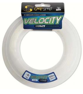 Carp Spirit šokový návazec Velocity Impact Clear 0,50 mm/18,15 kg/100 m (ACS640024)