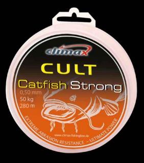 CLIMAX šňůra CULT Catfish Strong 280m/0,50mm/50kg/hnědá