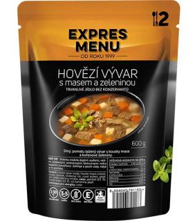 EXPRES MENU Hovězí vývar hotové jídlo, 600g