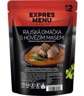 EXPRES MENU Rajská omáčka s hovězím masem hotové jídlo, 600g