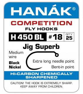 HANÁK háčky muškařské H 450 BL/16