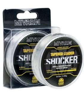 Mivardi ujímaný návazec Shocker Tapered Leader 5x12m (Rybářské vlasce a ocelové lanka)