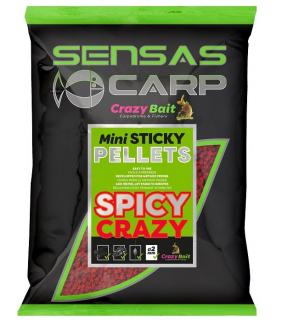 Sensas mini pelety Sticky Spicy (koření) 700g (Method feederové pelety)