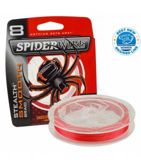 Spiderwire Šňůra  Stealth Smooth 8 0,12 150m Red/Červená