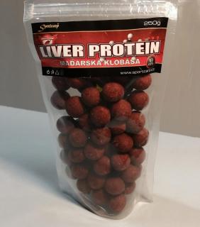 Sportcarp boilies Liver Protein Hungarian Sausage 18mm/250g (Boilies maďarská klobása)